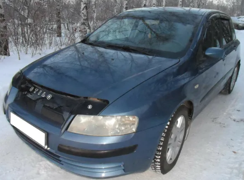 Дефлектор капота (мухобойка) Fiat Stilo (192) с 2001 г.в. (Фиат Стило) Вип Тюнинг